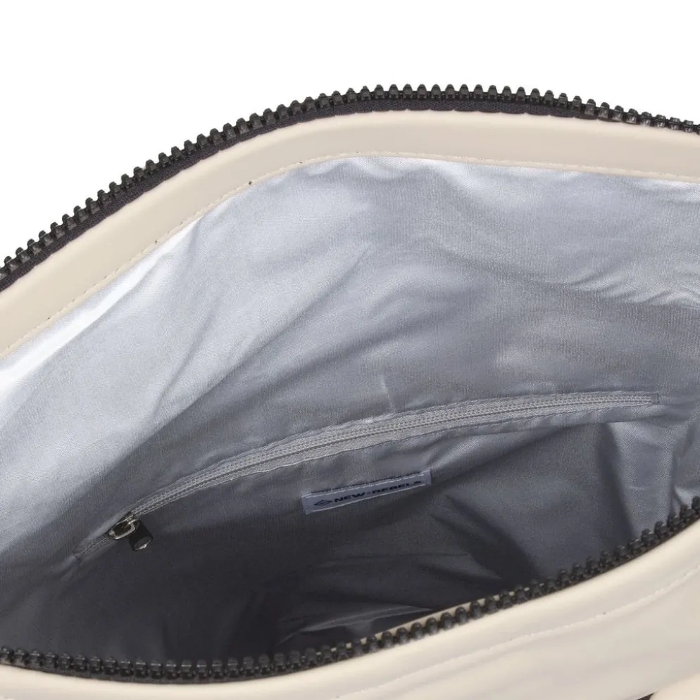 New Rebels Mart New York Beige 21L Rugtas Rolltop Waterafstotend Laptop 15.6"