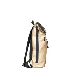 New Rebels Mart New York Metallic Goud 21L Rugzak Rolltop Waterafstotend Laptop 15.6