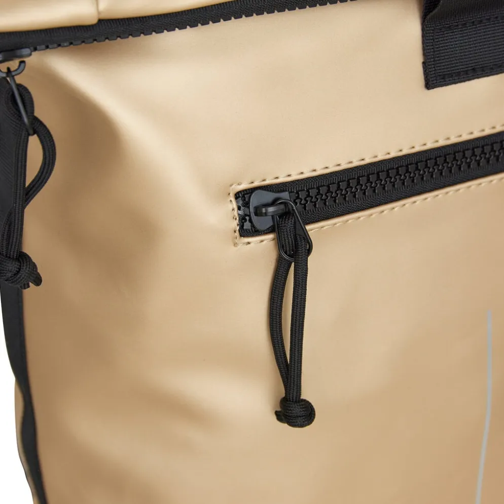 New Rebels Mart New York Metallic Goud 21L Rugzak Rolltop Waterafstotend Laptop 15.6"