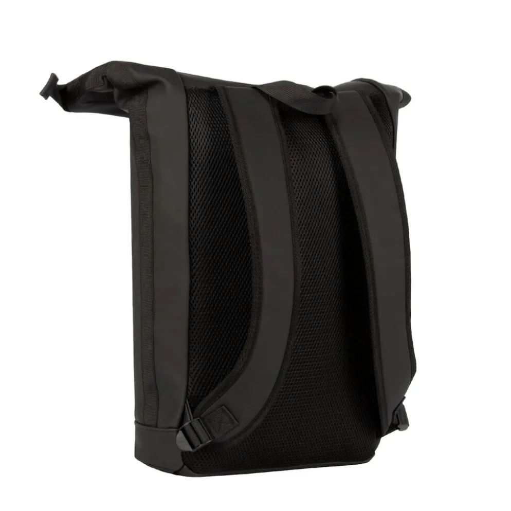 New Rebels Mart New York Zwart 21L Rugzak Rolltop Waterafstotend Laptop 15.6"