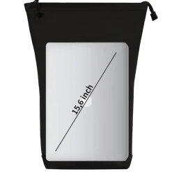 New Rebels Mart New York Zwart 21L Rugzak Rolltop Waterafstotend Laptop 15.6