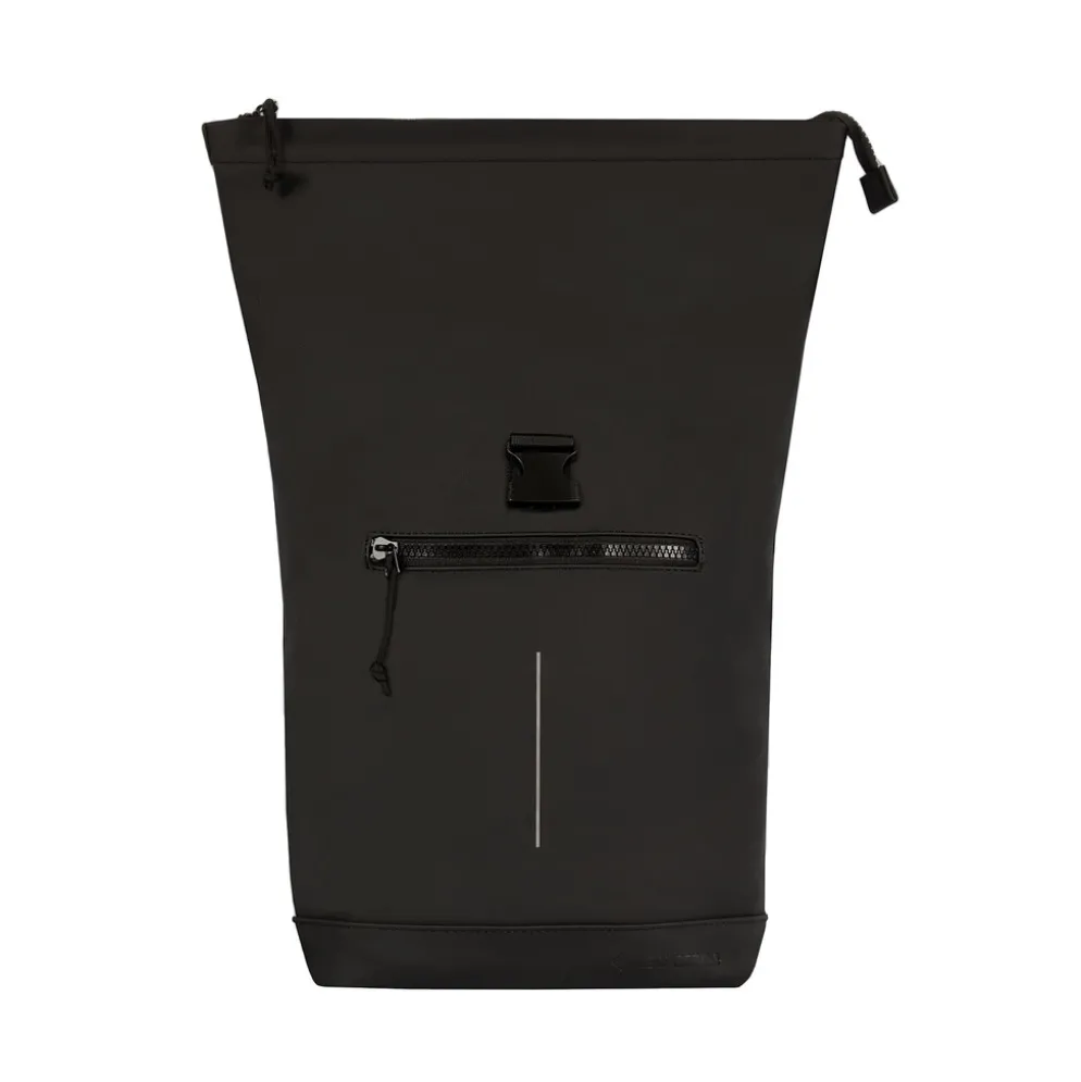 New Rebels Mart New York Zwart 21L Rugzak Rolltop Waterafstotend Laptop 15.6"