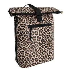 New Rebels Mart New York Leopard  / Luipaard 21L Rugtas Rolltop Waterafstotend Laptop 15.6"
