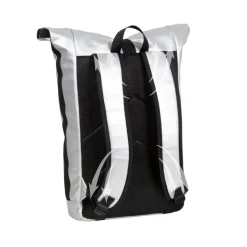 New Rebels Mart New York Metallic Zilver 21L Rugtas Rolltop Waterafstotend Laptop 15.6"