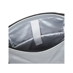 New Rebels Mart New York Metallic Zilver 21L Rugtas Rolltop Waterafstotend Laptop 15.6