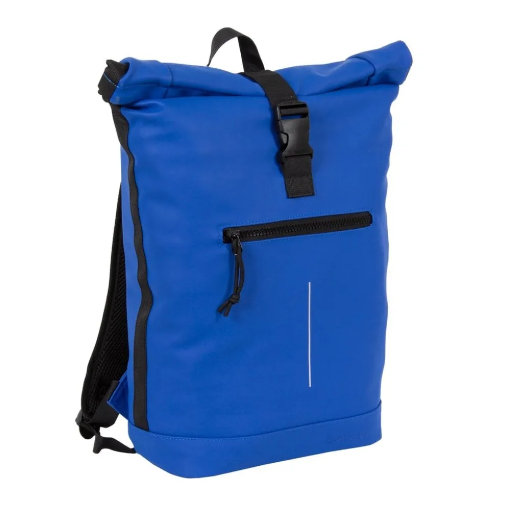 New Rebels Mart New York Kobaltblauw 21L Rugtas Rolltop Waterafstotend Laptop 15.6"