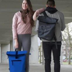 New Rebels Mart New York Kobaltblauw 21L Rugtas Rolltop Waterafstotend Laptop 15.6