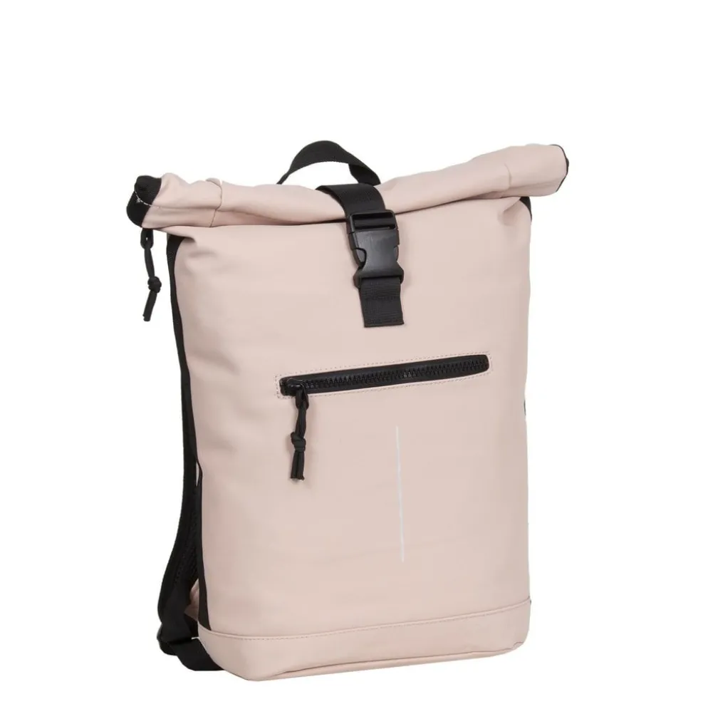 New Rebels Mart New York Zacht Roze 21L Rugtas Rolltop Waterafstotend Laptop 15.6"