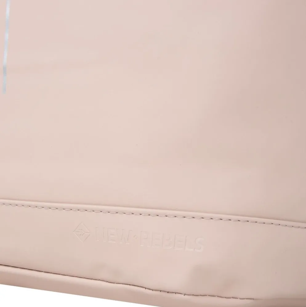 New Rebels Mart New York Zacht Roze 21L Rugtas Rolltop Waterafstotend Laptop 15.6"