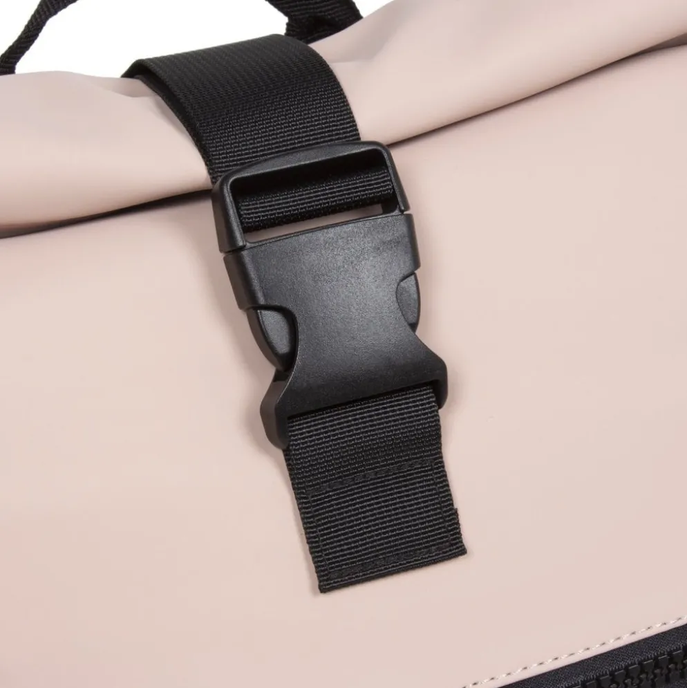New Rebels Mart New York Zacht Roze 21L Rugtas Rolltop Waterafstotend Laptop 15.6"