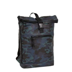 New Rebels Mart New York Camouflage Army Donker 21L Rugtas Rolltop Waterafstotend Laptop 15.6"