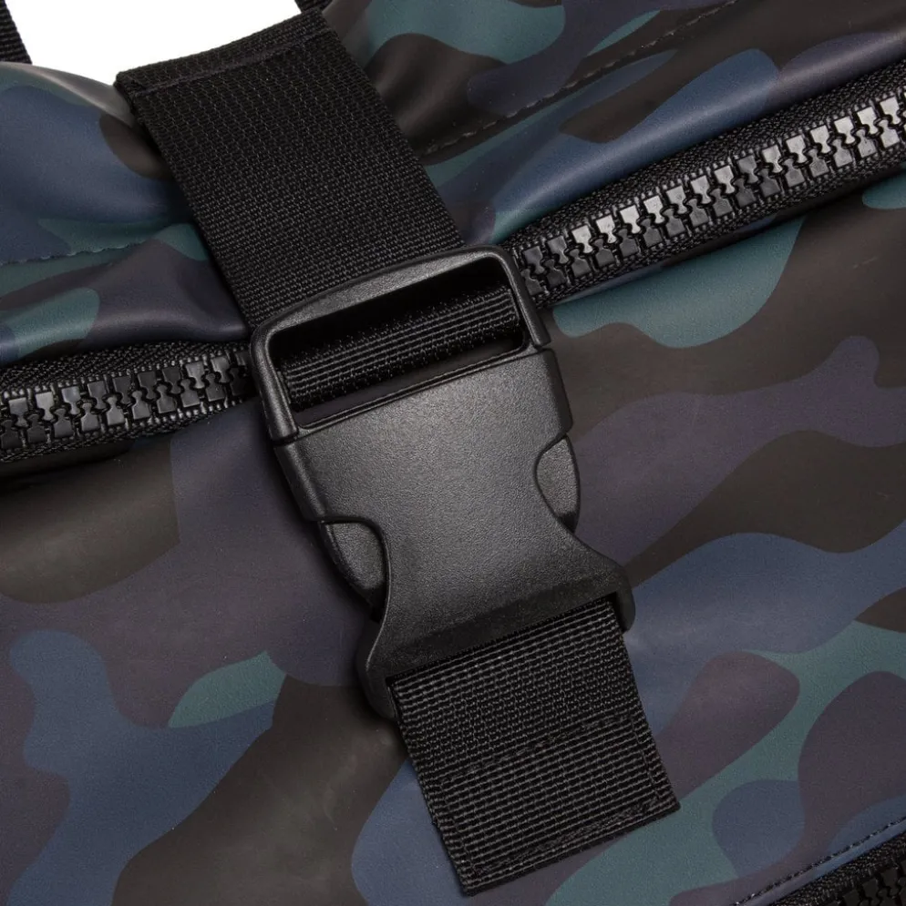 New Rebels Mart New York Camouflage Army Donker 21L Rugtas Rolltop Waterafstotend Laptop 15.6"