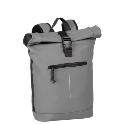 New Rebels Mart New York Antraciet 21L Rugzak Rolltop Waterafstotend Laptop 15.6"