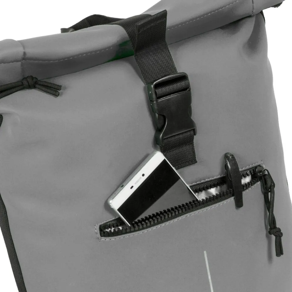 New Rebels Mart New York Antraciet 21L Rugzak Rolltop Waterafstotend Laptop 15.6"