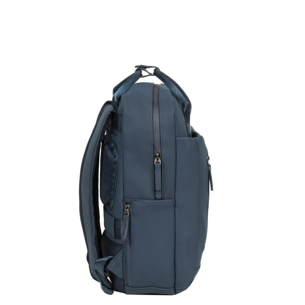 New Rebels Miami Rugzak 9L Waterafstotende Laptop Rugtas 13 inch Schooltas en Werktas van PU Comfortabel Navy