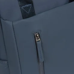 New Rebels Miami Rugzak 9L Waterafstotende Laptop Rugtas 13 inch Schooltas en Werktas van PU Comfortabel Navy