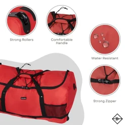 New Rebels Nevada Newark Rood 110L Rollable Trolley Weekendtas Waterafstotend