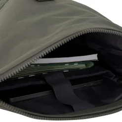 New Rebels New York Ribbi Rolltop Rugzak 17-21L Schooltas & Werktas Ribstof Laptop Rugtas 15.6 inch Sage Green