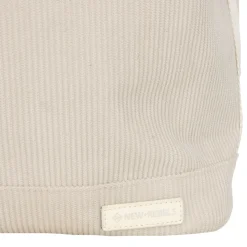 New Rebels New York Ribbi Rolltop Rugzak 17-21L Schooltas & Werktas Ribstof Laptop Rugtas 15.6 inch Beige