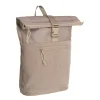 New Rebels New York Ribbi Rolltop Rugzak 17-21L Schooltas & Werktas Ribstof Laptop Rugtas 15.6 inch Taupe