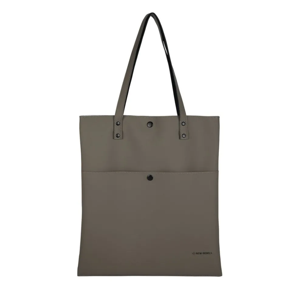 New Rebels Omar Kileen Taupe 6L Shopper Waterafstotend Laptop 13"