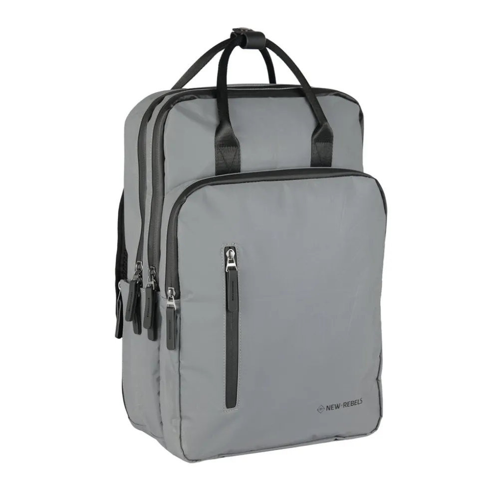 New Rebels Reflect Milwaukee Zilver 19L Rugzak Waterafstotend Laptop 15.6"