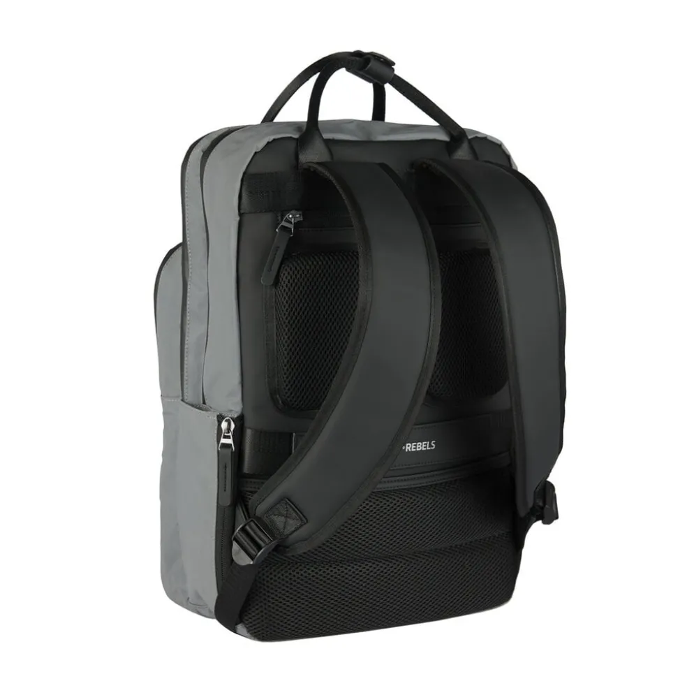 New Rebels Reflect Milwaukee Zilver 19L Rugzak Waterafstotend Laptop 15.6"