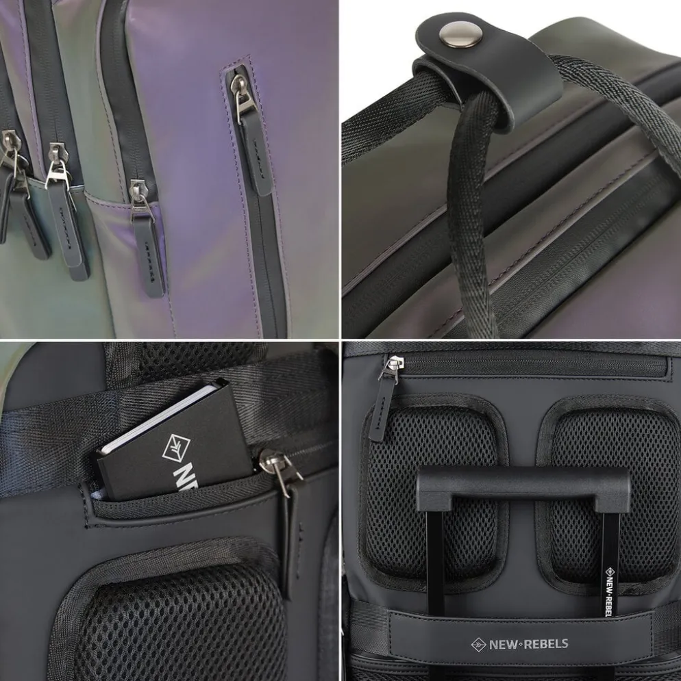New Rebels Reflect Milwaukee Two Tone 18L Rugzak Waterafstotend Laptop 15.6"