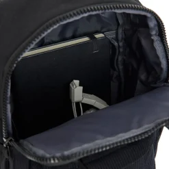 New Rebels Ribbi Juno Handel Backpack mini – Ribstof 900D Polyester 7L Lichtgewicht & Comfortabel – 23x10x31 cm – Dames & Heren Rugzak Black