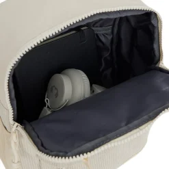New Rebels Ribbi Juno Handel Backpack mini – Ribstof 900D Polyester 7L Lichtgewicht & Comfortabel – 23x10x31 cm – Dames & Heren Rugzak Beige