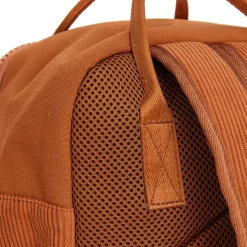 New Rebels Ribbi Juno Handel Backpack mini – Ribstof 900D Polyester 13L Lichtgewicht & Comfortabel – 23x10x31 cm – Dames & Heren Rugzak Oranje Coffee Brown
