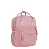 New Rebels Ribbi Juno Handel Backpack mini – Ribstof 900D Polyester 7L Lichtgewicht & Comfortabel – 23x10x31 cm – Dames & Heren Rugzak Old Pink