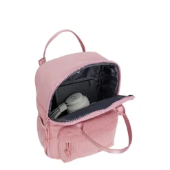 New Rebels Ribbi Juno Handel Backpack mini – Ribstof 900D Polyester 7L Lichtgewicht & Comfortabel – 23x10x31 cm – Dames & Heren Rugzak Old Pink