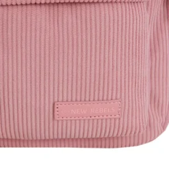 New Rebels Ribbi Juno Handel Backpack mini – Ribstof 900D Polyester 7L Lichtgewicht & Comfortabel – 23x10x31 cm – Dames & Heren Rugzak Old Pink