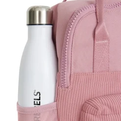 New Rebels Ribbi Juno Handel Backpack mini – Ribstof 900D Polyester 7L Lichtgewicht & Comfortabel – 23x10x31 cm – Dames & Heren Rugzak Old Pink