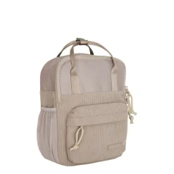 New Rebels Ribbi Juno Handel Backpack mini – Ribstof 900D Polyester 7L Lichtgewicht & Comfortabel – 23x10x31 cm – Dames & Heren Rugzak Taupe