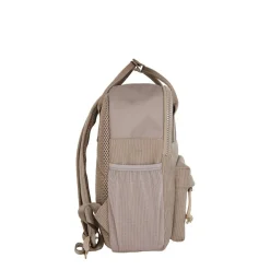 New Rebels Ribbi Juno Handel Backpack mini – Ribstof 900D Polyester 7L Lichtgewicht & Comfortabel – 23x10x31 cm – Dames & Heren Rugzak Taupe