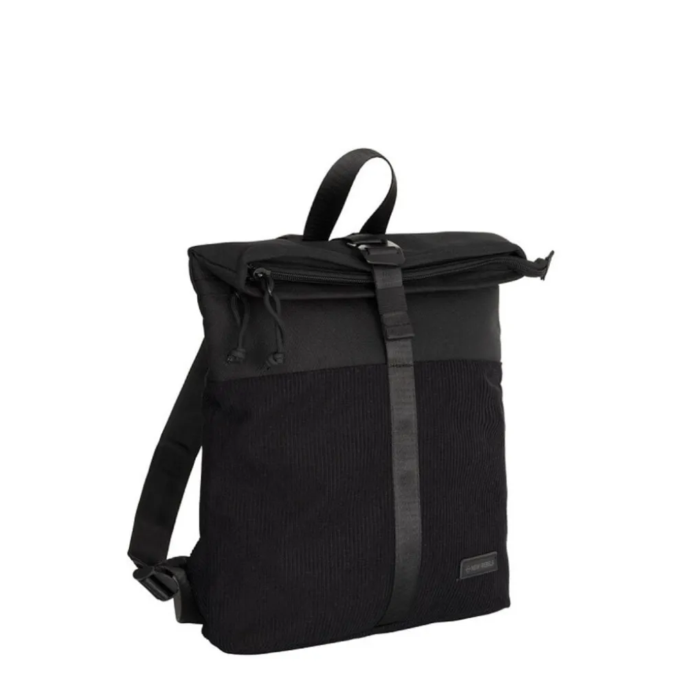 New Rebels Ribbi Los Angeles Rolltop Backpack Mini Black - 13 L