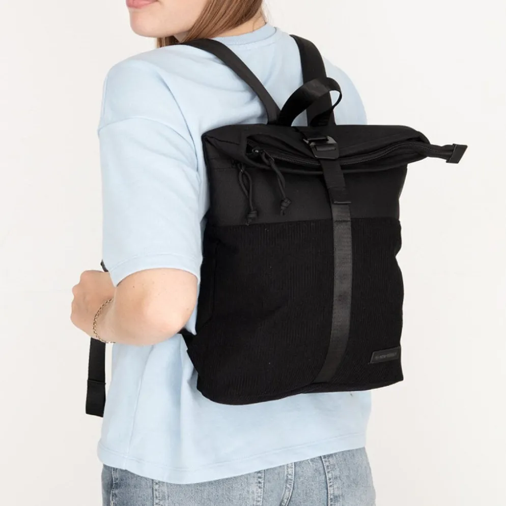 New Rebels Ribbi Los Angeles Rolltop Backpack Mini Black - 13 L