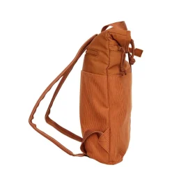 New Rebels Ribbi Los Angeles Rolltop Rugzak Mini Coffee Brown  / Oranje - 13 L