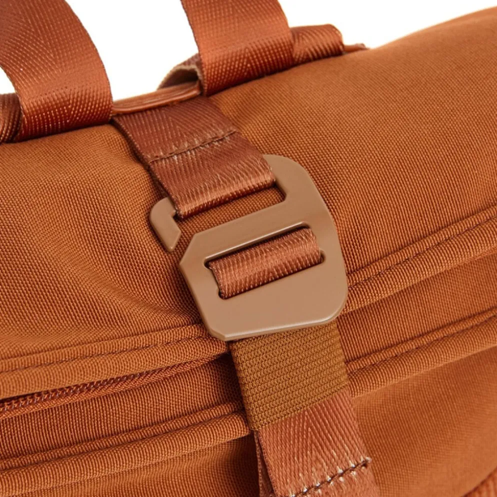 New Rebels Ribbi Los Angeles Rolltop Rugzak Mini Coffee Brown / Oranje - 13 L