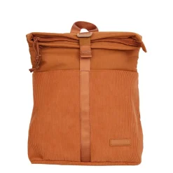 New Rebels Ribbi Los Angeles Rolltop Rugzak Mini Coffee Brown / Oranje - 13 L