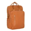New Rebels Ribbi Milwaukee – Laptoptas Schooltas Werktas 15.6 inch Laptopvak Rugzak Rib Fabric 18L Oranje / Coffee Brown