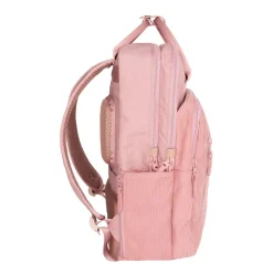 New Rebels Ribbi Milwaukee – Laptoptas Schooltas Werktas 15.6 inch Laptopvak Rugzak Rib Fabric 18L Old Pink