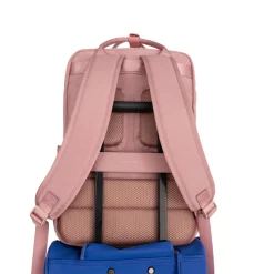 New Rebels Ribbi Milwaukee – Laptoptas Schooltas Werktas 15.6 inch Laptopvak Rugzak Rib Fabric 18L Old Pink