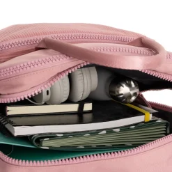 New Rebels Ribbi Milwaukee – Laptoptas Schooltas Werktas 15.6 inch Laptopvak Rugzak Rib Fabric 18L Old Pink