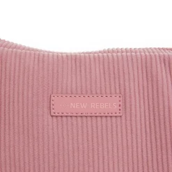 New Rebels Ribbi Rose Schoudertas 6.1L Ribstof Polyester – Comfortabele dagelijkse crossbody - Old Pink
