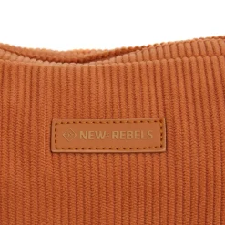 New Rebels Ribbi Rose Schoudertas 6.1L Ribstof Polyester – Comfortabele dagelijkse crossbody Oranje Coffee Brown