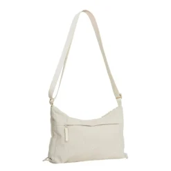 New Rebels Ribbi Rose Schoudertas 6.1L Ribstof Polyester – Comfortabele dagelijkse crossbody - Beige