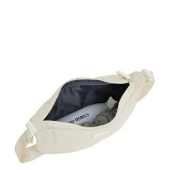 New Rebels Ribbi Rose Schoudertas 6.1L Ribstof Polyester – Comfortabele dagelijkse crossbody - Beige